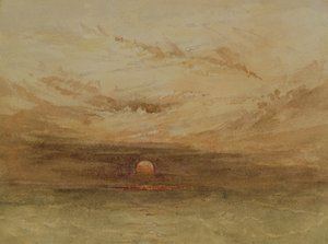 Scena baltica di un tramonto